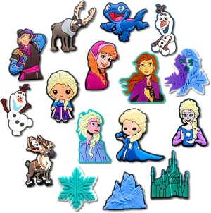 16Pcs Princess Shoe Charms for Croc Clogs Sandals Bracelet Wristband Slippers, Sorority Shoe Decoration Charms for Party Favor
