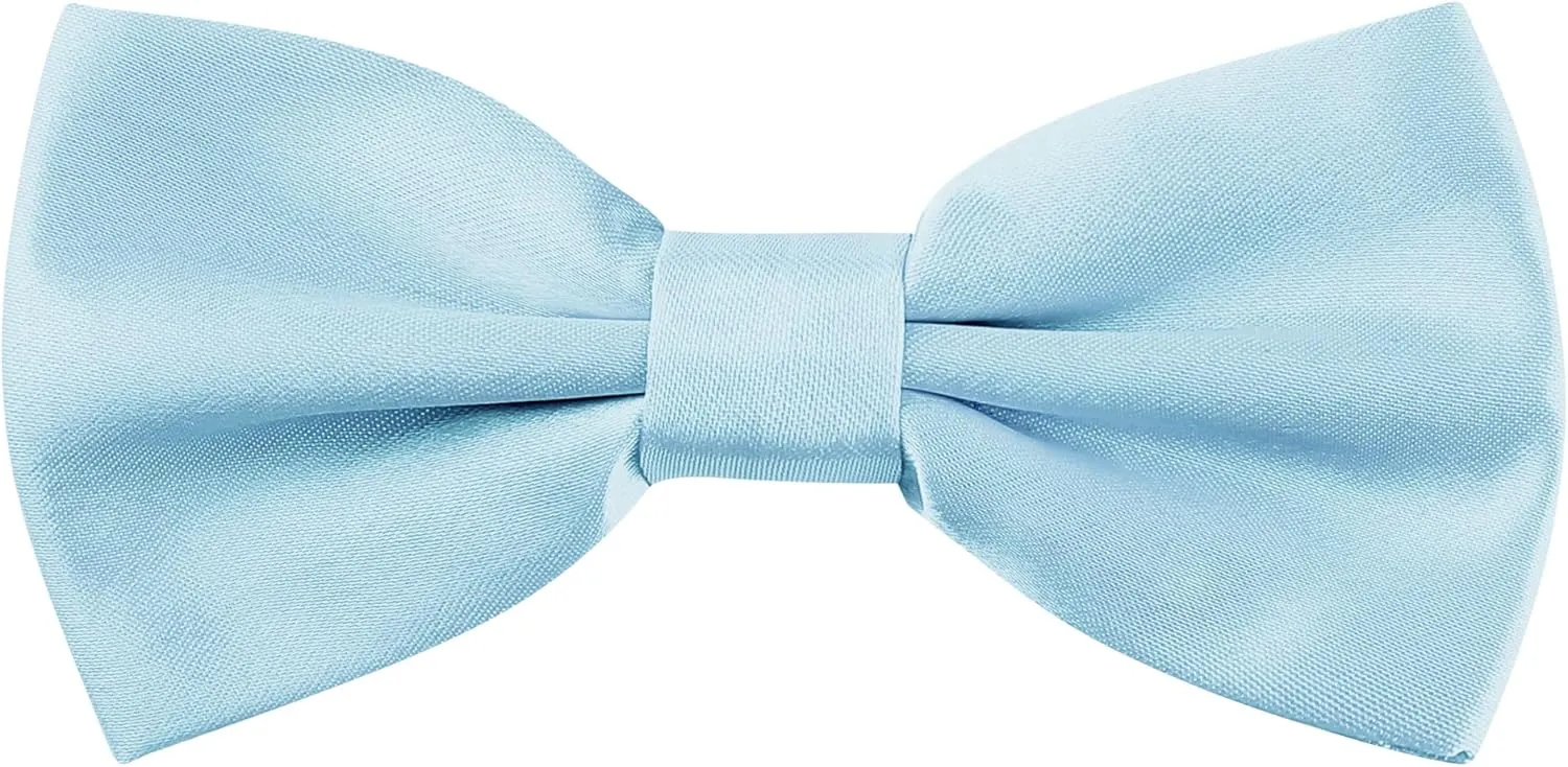 Allegra K Pre-tied Solid Adjustable Bowtie Classic Tuxedo Wedding Bow Ties for Men