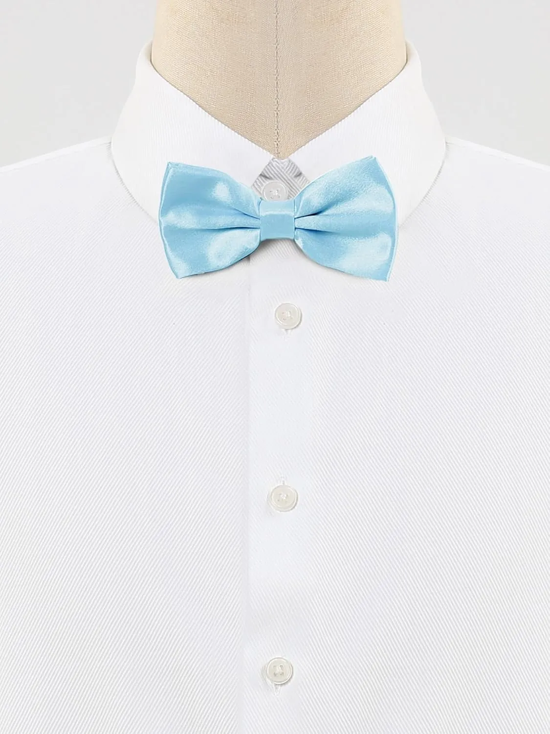 Allegra K Pre-tied Solid Adjustable Bowtie Classic Tuxedo Wedding Bow Ties for Men