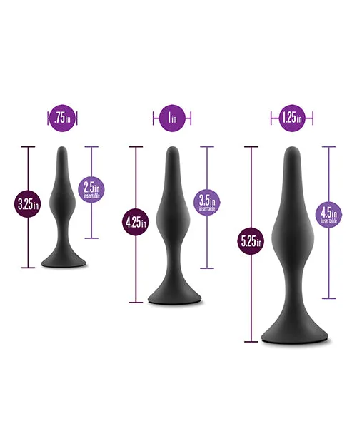 Anal Adventures Platinum Silicone Plug Kit