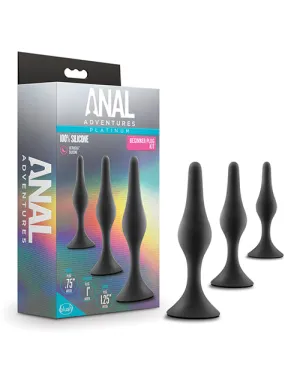 Anal Adventures Platinum Silicone Plug Kit
