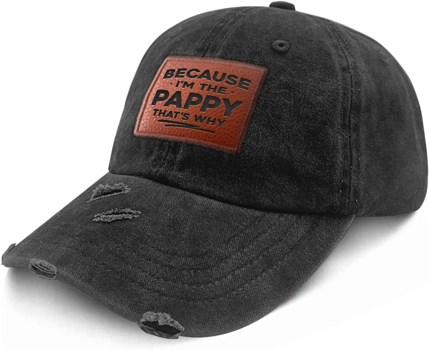 Because I'm The Pappy Thats Why Grandpa Fathers Day Dad hat Humor Summer Hat Gifts for Grandma Who Like