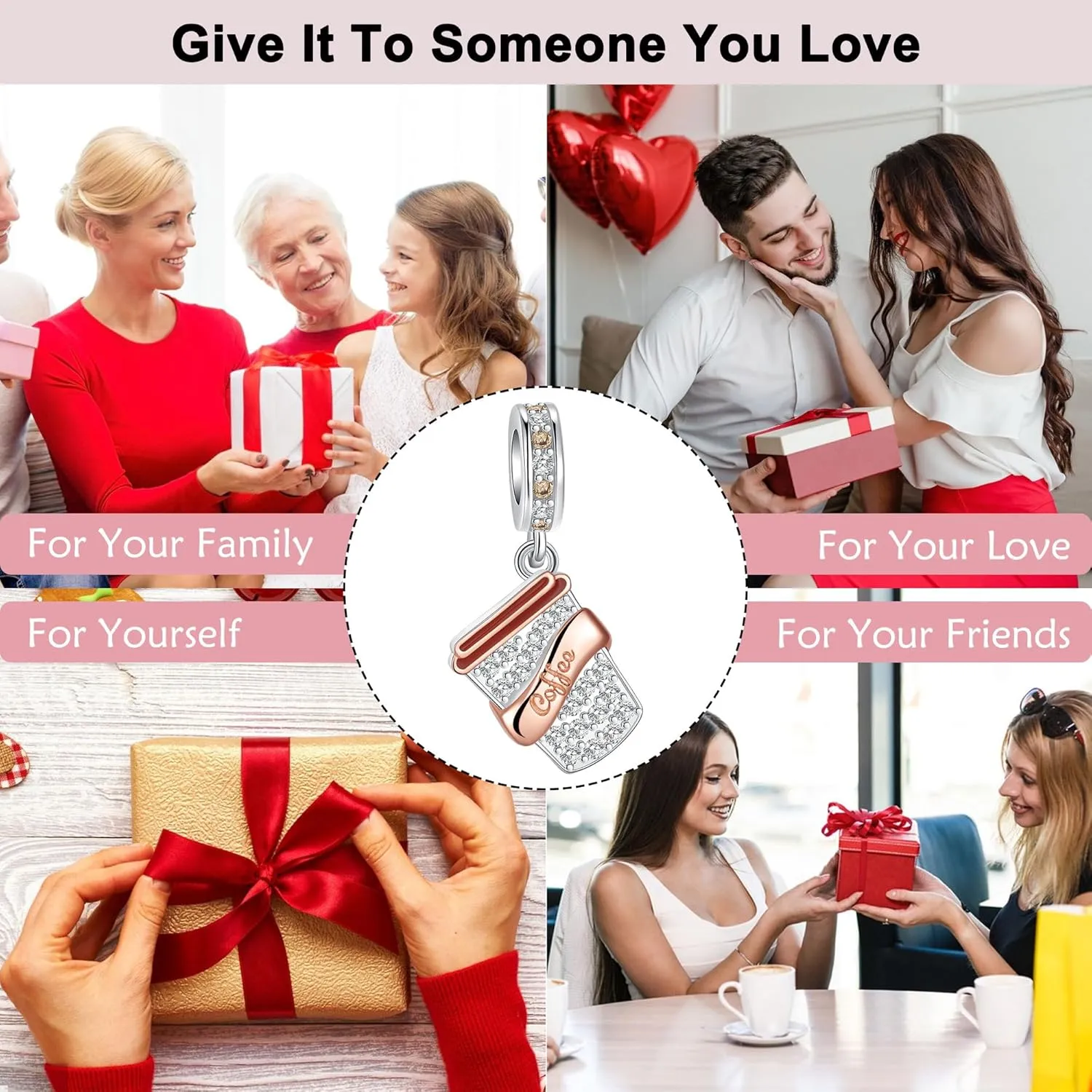 Dangle Charm 925 Sterling Silver Charms fits Bracelets and Necklace Pendant Bead Charms Jewelry Present for Women