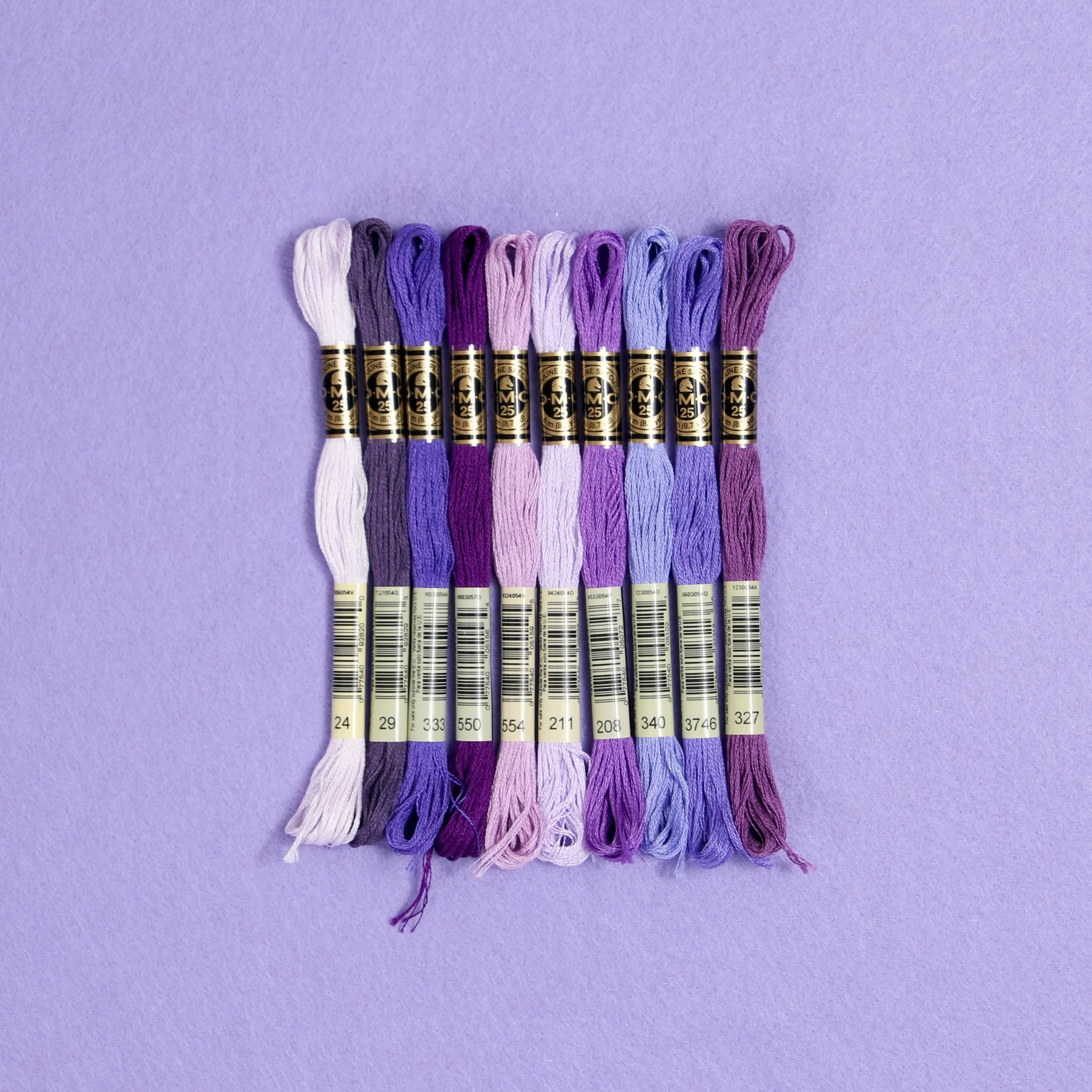 DMC Embroidery Floss, Purple Palette