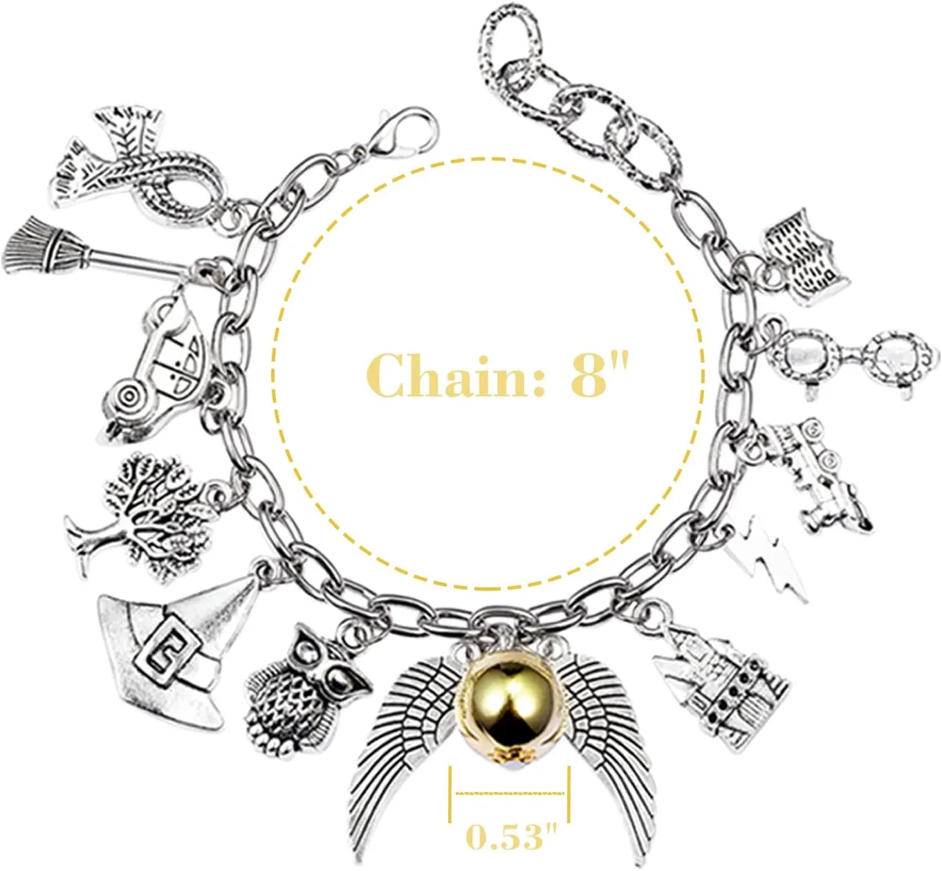 Fancy Space Wizardry Themed Handmade Charm Bracelet Set  Adjustable Jewelry, Birthday Gift for Kids, Girls, Women