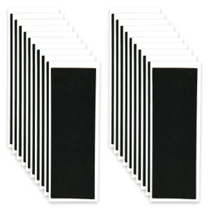 Fingerboard Grip Tape, 60Pcs 38mmX110mm Foam Adhesive Tapes for Fingerboards, Black