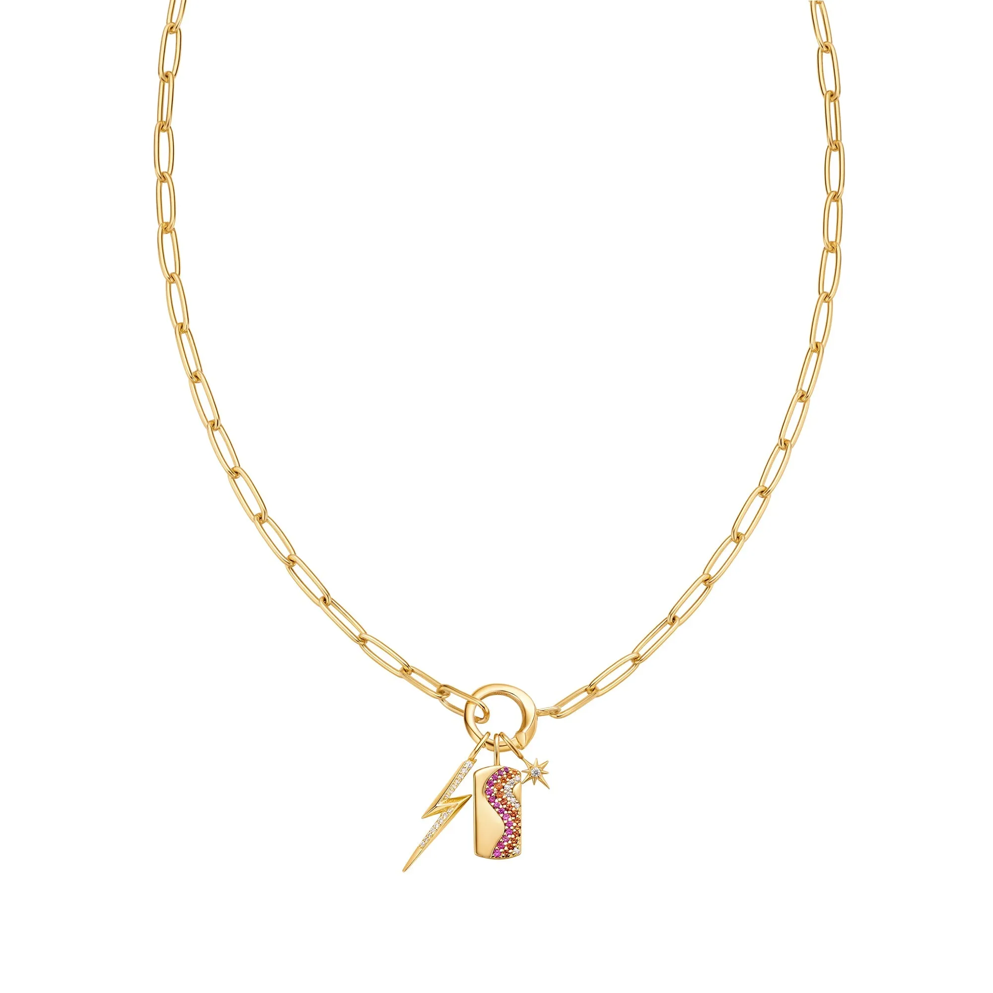 Gold Lightning Charm