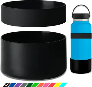 Greant Double Protective Water Bottle Boot Compatible with Hydro Flask, Silicone Flex Boot Compatible with Hydroflask Boot, Universal Anti-Slip Bottle Sleeve, 3 Sizes to Choose