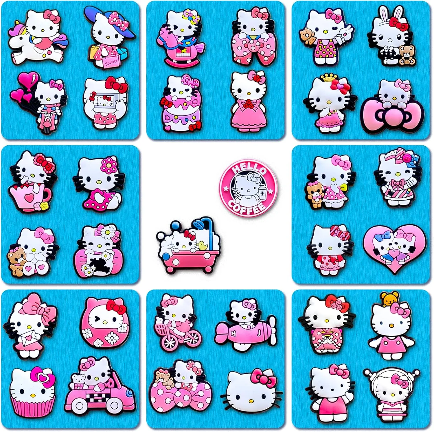 Lovelitlesix 35 50Pcs Shoe Decoration Charms for Sandals Decoration Kawaii Charms