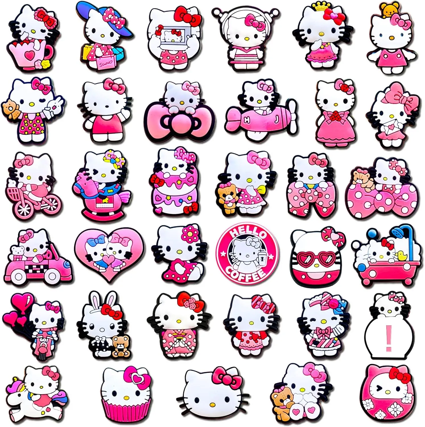 Lovelitlesix 35 50Pcs Shoe Decoration Charms for Sandals Decoration Kawaii Charms