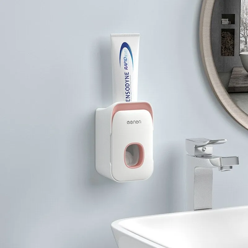 Magnetic Adsorption Toothbrush Holder Automatic Toothpaste  Dispenser