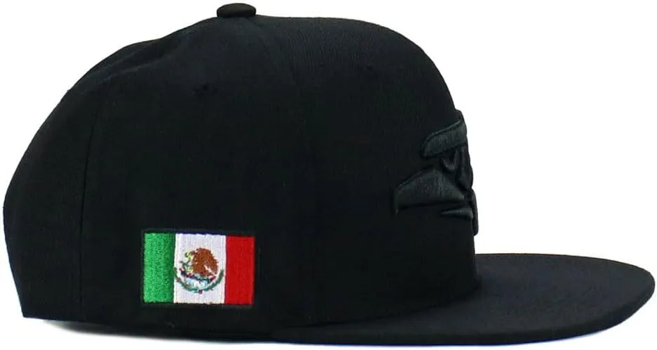 Mexican Mexico Hat Hecho En Mexico Eagle Aguila Embroidered Adjustable Snapback Flat Bill Baseball Cap