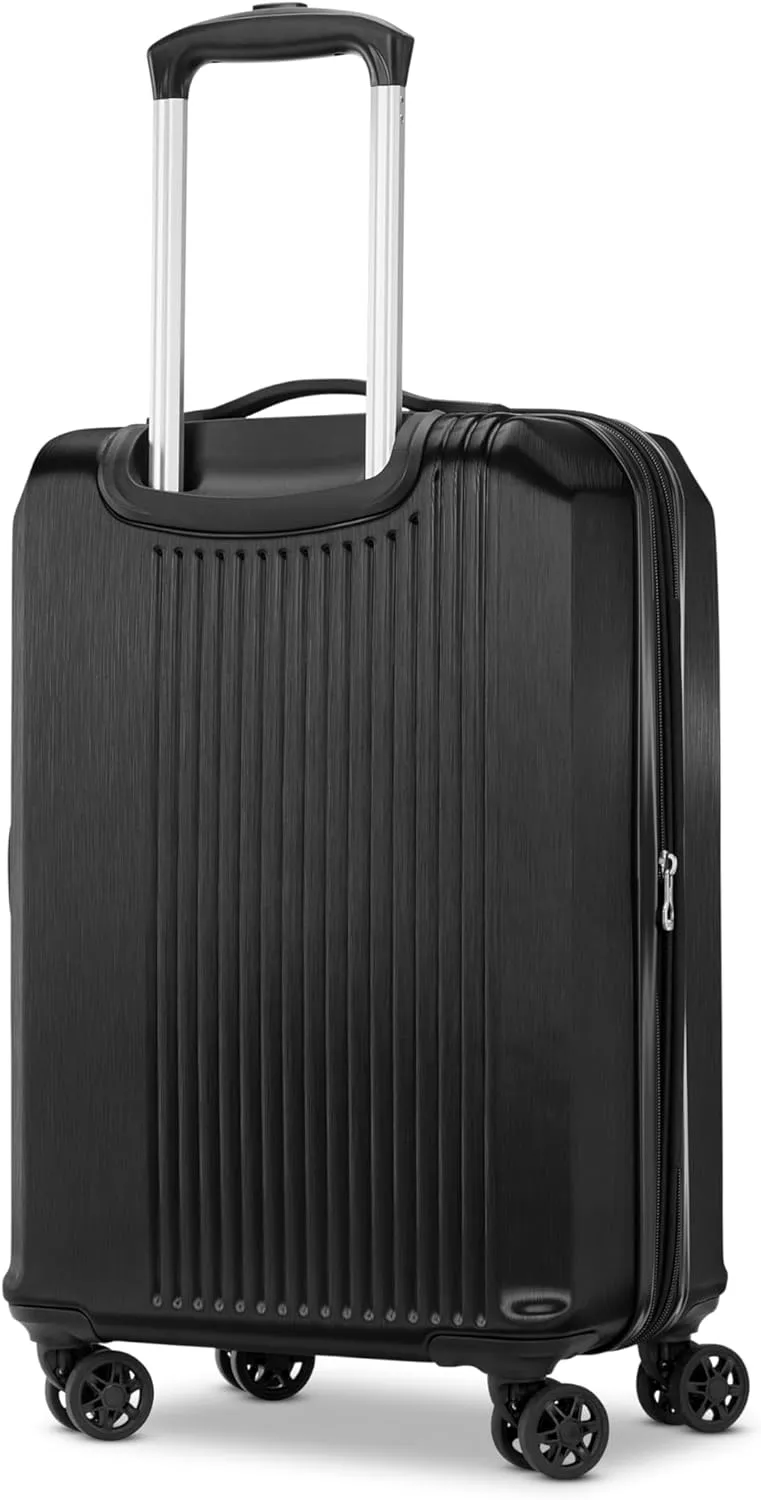 Samsonite Alliance SE Hardside Luggage with Spinner Wheels, Lightweight, CARRY-ON SPINNER, BASS BLACK