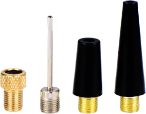 Shappy 4 Pcs Ball Pump Needle Set Needle Inflator Kit for Air Pump Accessories Nozzle Inflator Adapter for Football Basketball Volleyball Swim Ring Balloon Bike