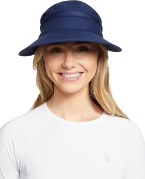 Solbari Womens Wanderlust Visor UPF 50 , Packable 2-in-1 Hat & Visor, Adjustable Fit with Sweatband for Sports & Outdoors