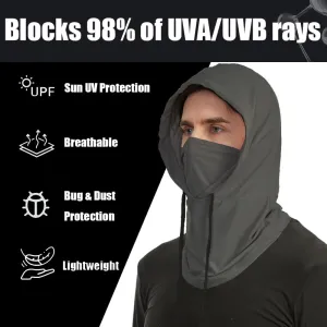 Sun UV Protective Balaclava Hood Mask Breathable Full Head Mask Face Cover for Men & Women Motorcycle Cycling Fishing