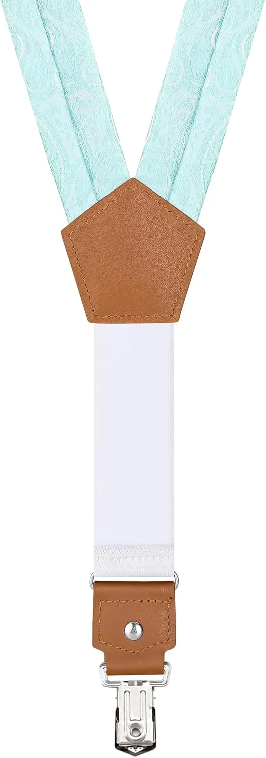 Suspenders for Men Heavy Duty Metal Clips 1.4" Adjustable