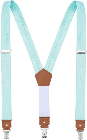 Suspenders for Men Heavy Duty Metal Clips 1.4" Adjustable