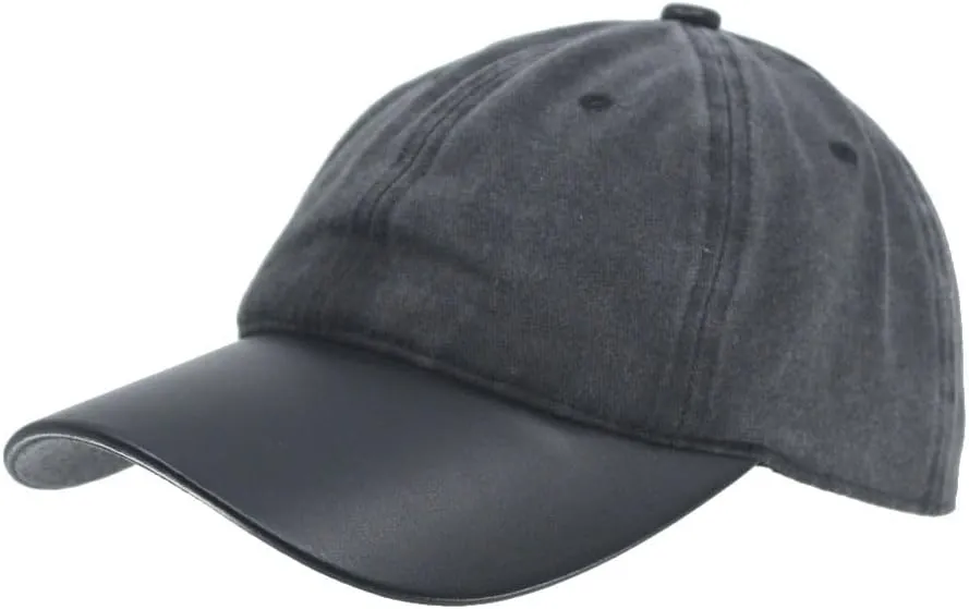 The Vintage Year Heavy Washed Wax Coated Cotton Adjustable Low Profile Men Women Baseball Cap