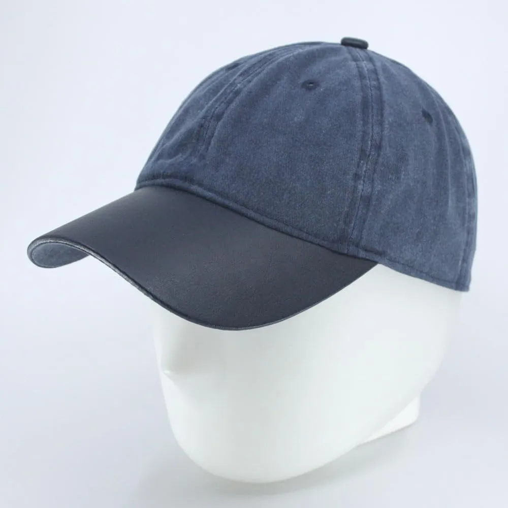 The Vintage Year Heavy Washed Wax Coated Cotton Adjustable Low Profile Men Women Baseball Cap