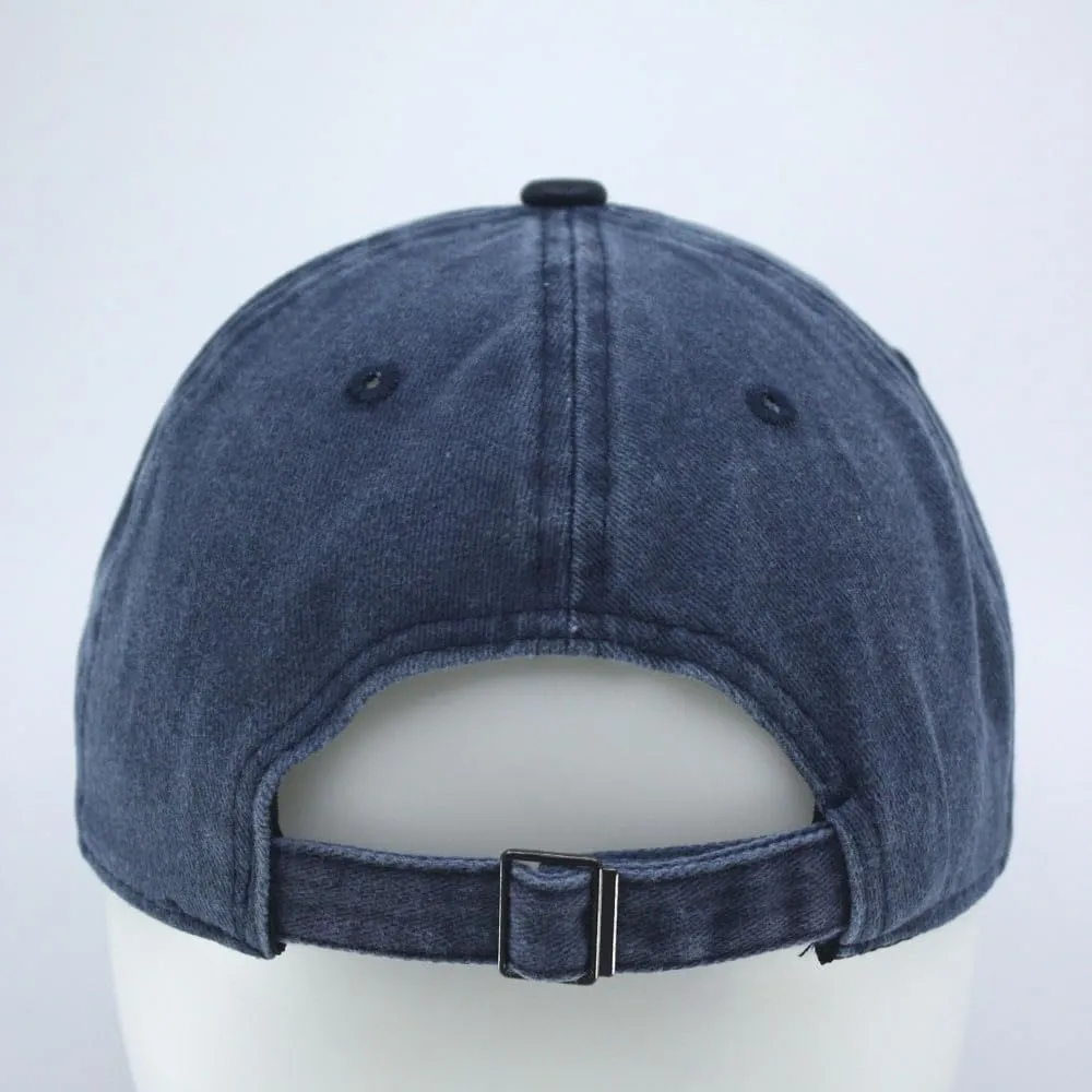 The Vintage Year Heavy Washed Wax Coated Cotton Adjustable Low Profile Men Women Baseball Cap