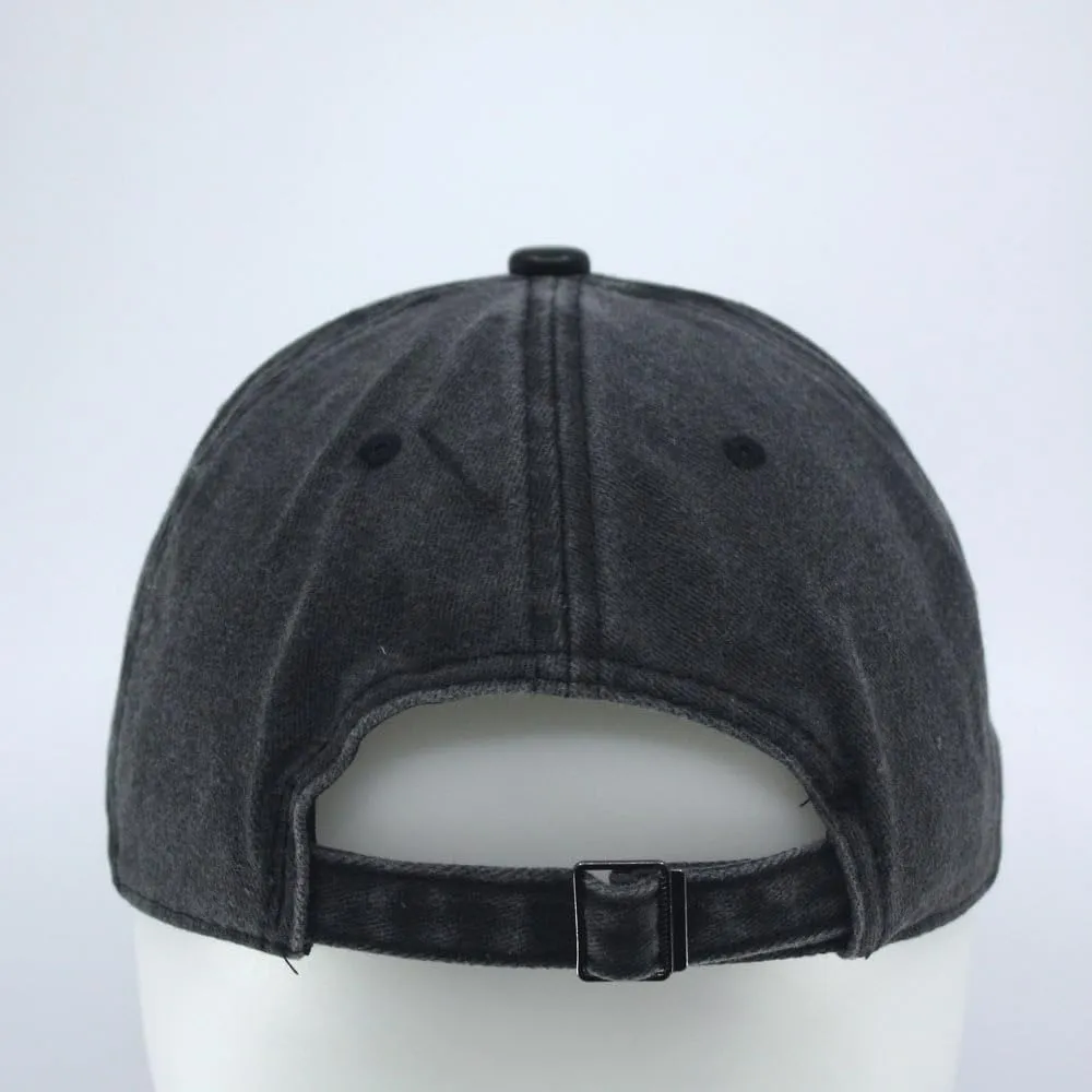 The Vintage Year Heavy Washed Wax Coated Cotton Adjustable Low Profile Men Women Baseball Cap