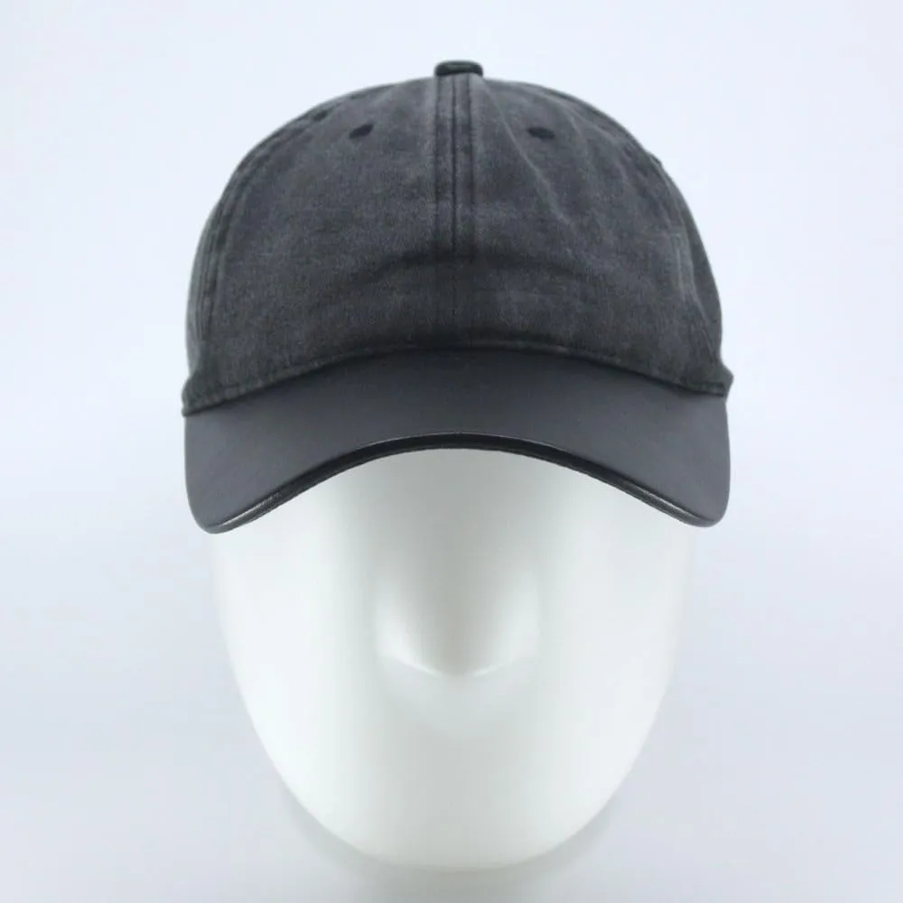 The Vintage Year Heavy Washed Wax Coated Cotton Adjustable Low Profile Men Women Baseball Cap